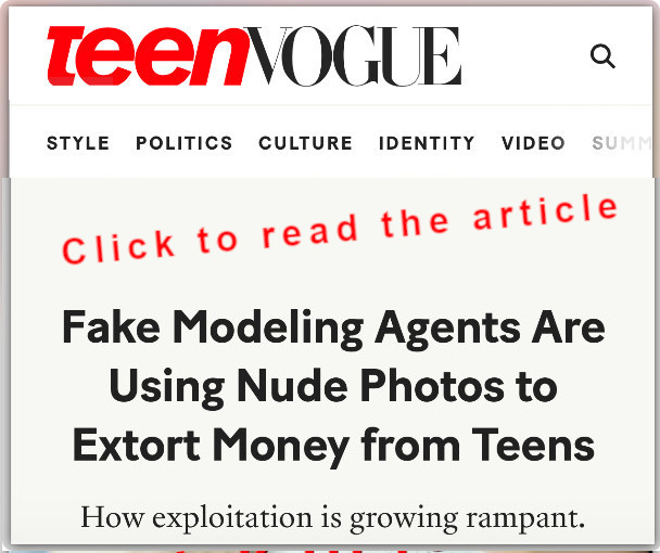 Teen Vogue Model Scam